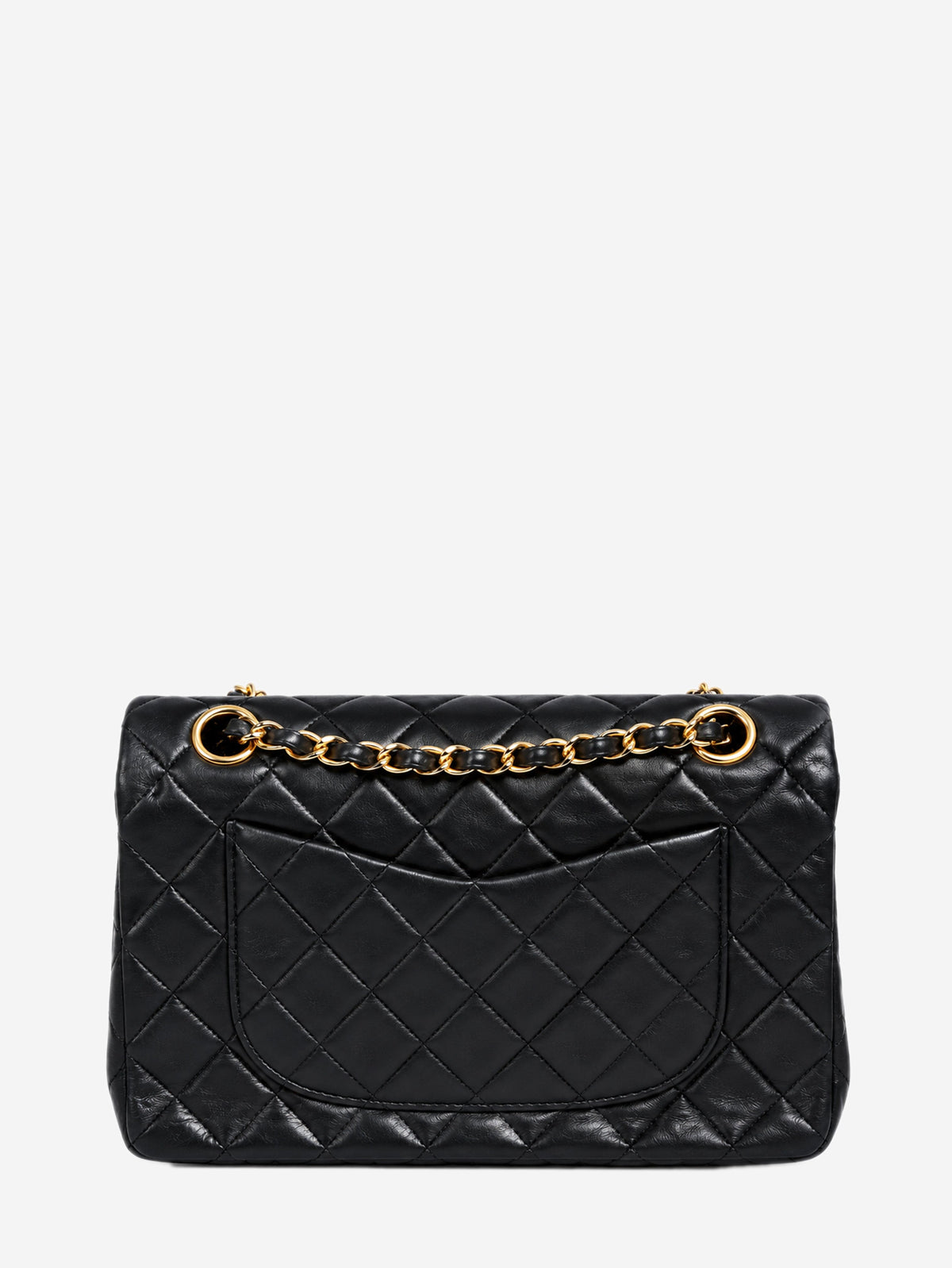 Black vintage lambskin Medium Classic Double Flap bag Shoulder bags Chanel 