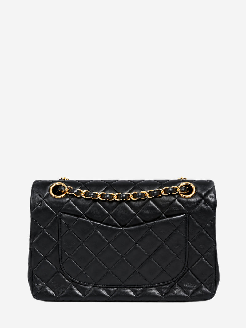 Black vintage lambskin Medium Classic Double Flap bag Shoulder bags Chanel 