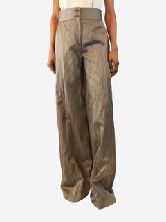 Grey wide-leg trousers - size UK 8 Trousers Altuzarra 
