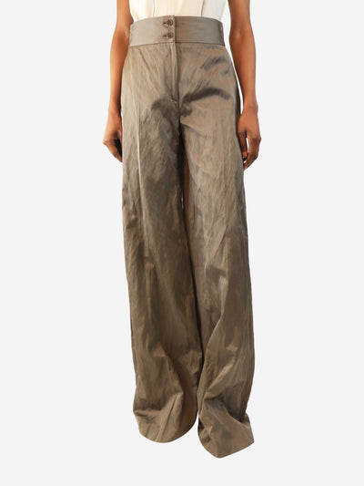 Grey wide-leg trousers - size UK 8 Trousers Altuzarra 
