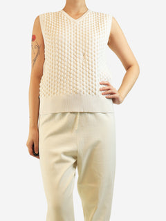White spikey jumper vest - size S Knitwear Eytys 