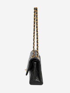 Black vintage lambskin Medium Classic Double Flap bag Shoulder bags Chanel 