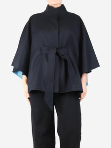 Hernando Lizarazo Black belted cape - size M
