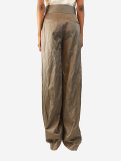 Grey wide-leg trousers - size UK 8 Trousers Altuzarra 