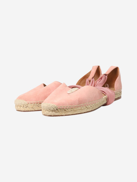 Pink suede espadrilles - size EU 38 alternate image