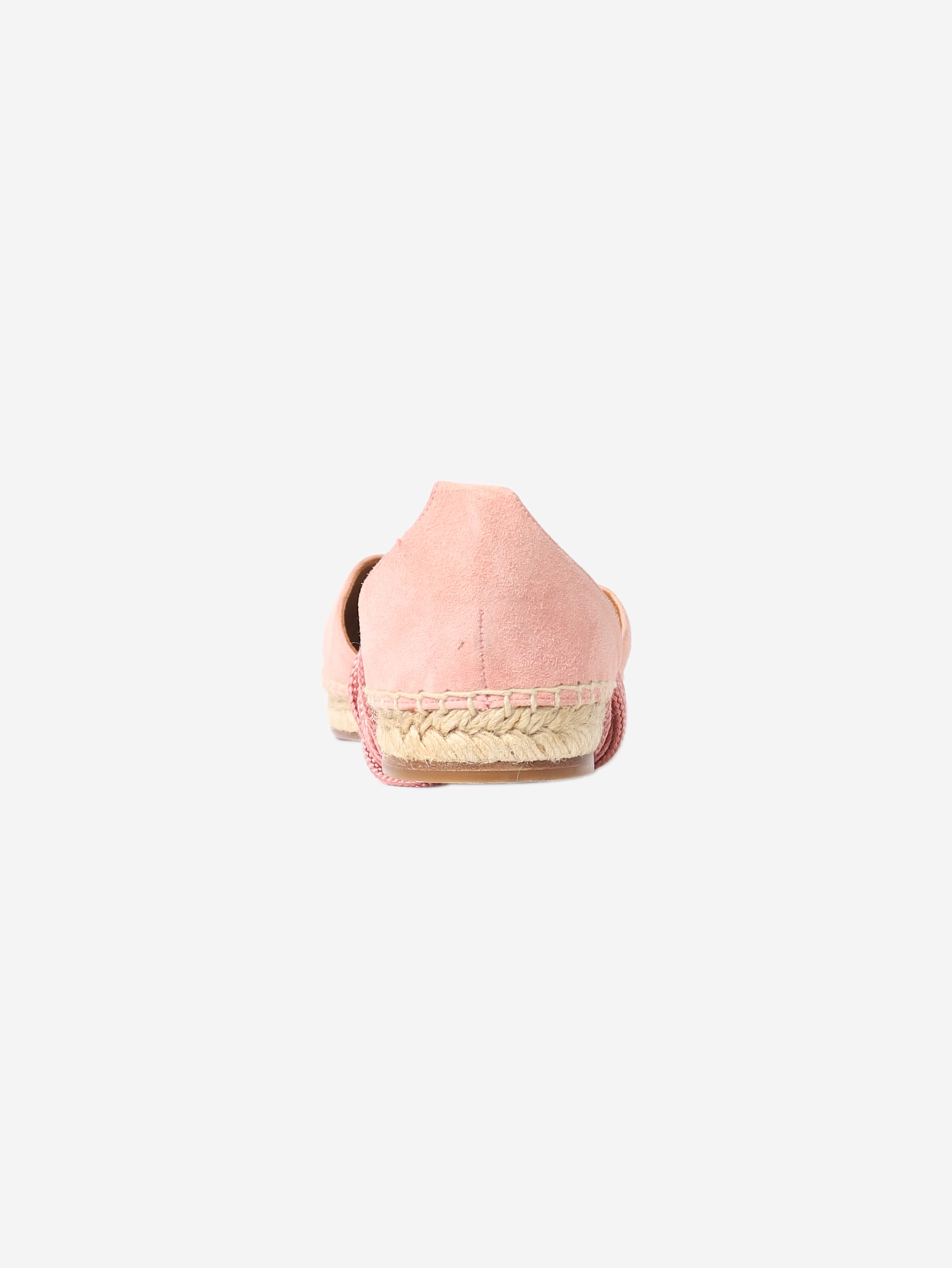 Pink suede espadrilles - size EU 38 Flat Sandals Aquazzura 