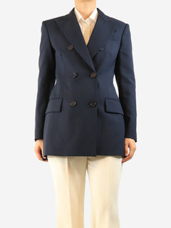 Navy double-breasted blazer - size UK 12 Coats & Jackets Sportmax 