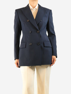 Navy double-breasted blazer - size UK 12 Coats & Jackets Sportmax 