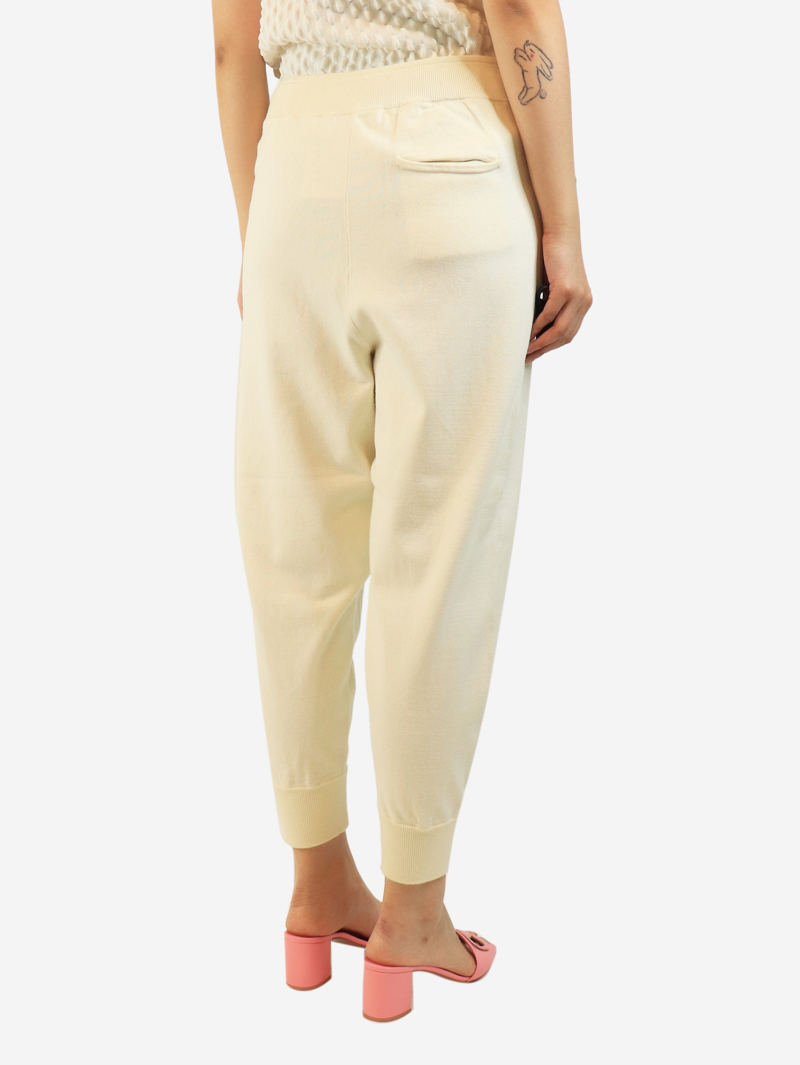 Cream cuffed joggers - size M Denim Vince 