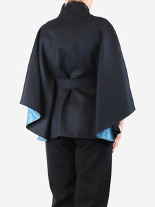 Hernando Lizarazo Black belted cape - size M