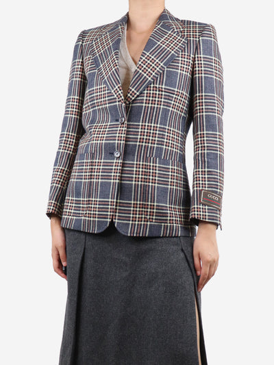 Blue checkered blazer - size UK 8 Coats & Jackets Gucci 