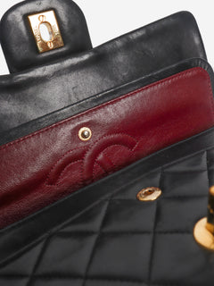 Black vintage lambskin Medium Classic Double Flap bag Shoulder bags Chanel 