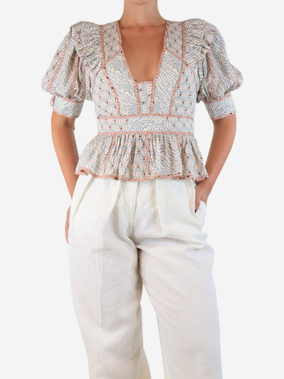 Cream Nori top - size UK 6 Tops Ulla Johnson 
