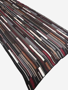 Givenchy Black silk printed scarf - size