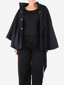 Hernando Lizarazo Black belted cape - size M