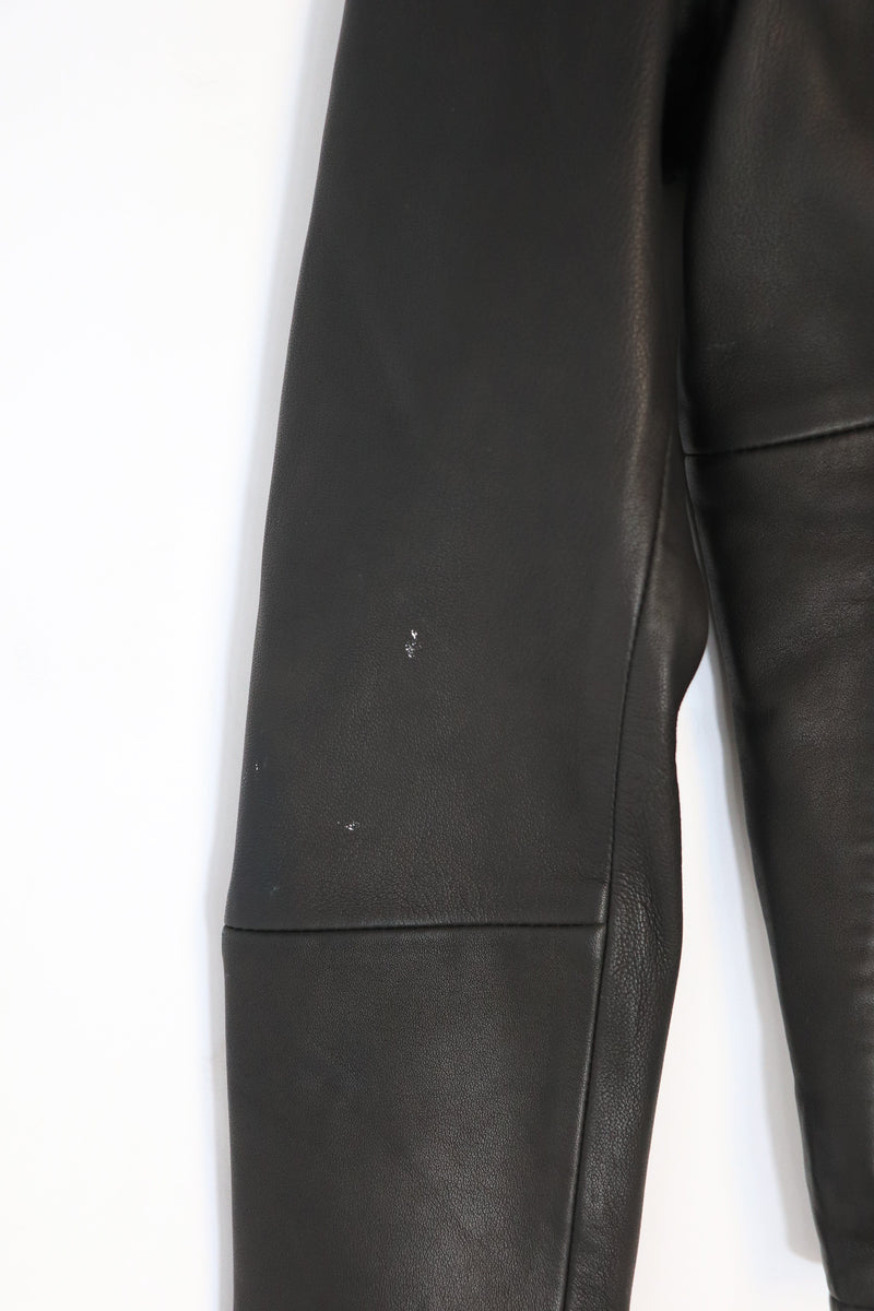 Black leather biker jacket - size XS Coats & Jackets Samsoe & Samsoe 