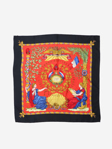 Hermes Multicoloured Liberte Egalite silk scarf