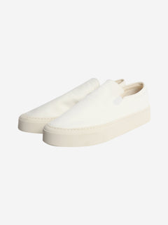 White Dean slip-on trainers - size EU 39