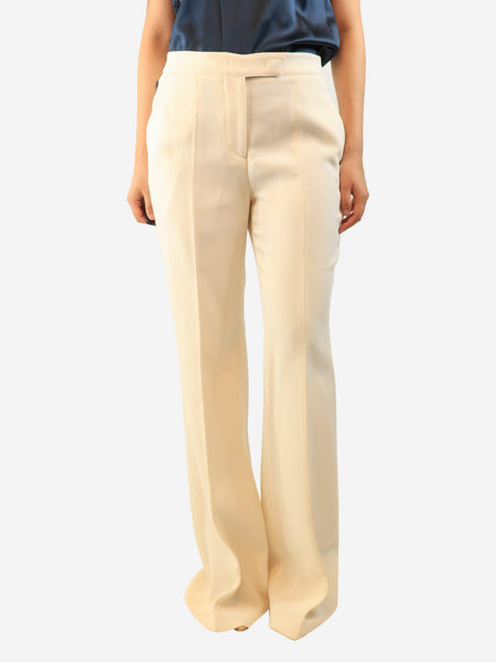 Ivory crepe trousers - size UK 10 product image