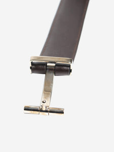 Tom Ford Brown T-buckle leather belt