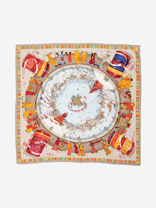 Hermes Multicoloured Prieres Du Vent silk scarf