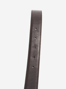 Tom Ford Brown T-buckle leather belt