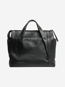 Chanel Black vintage 2005 V-Stitch lambskin tote bag