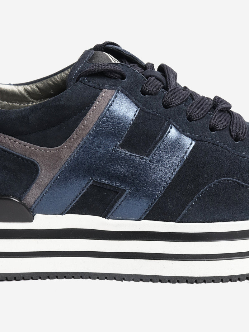 Navy midi platform H483 sneakers - size EU 36.5 Trainers Hogan 