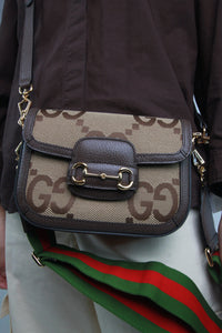 Gucci Brown Horsebit 1955 shoulder bag