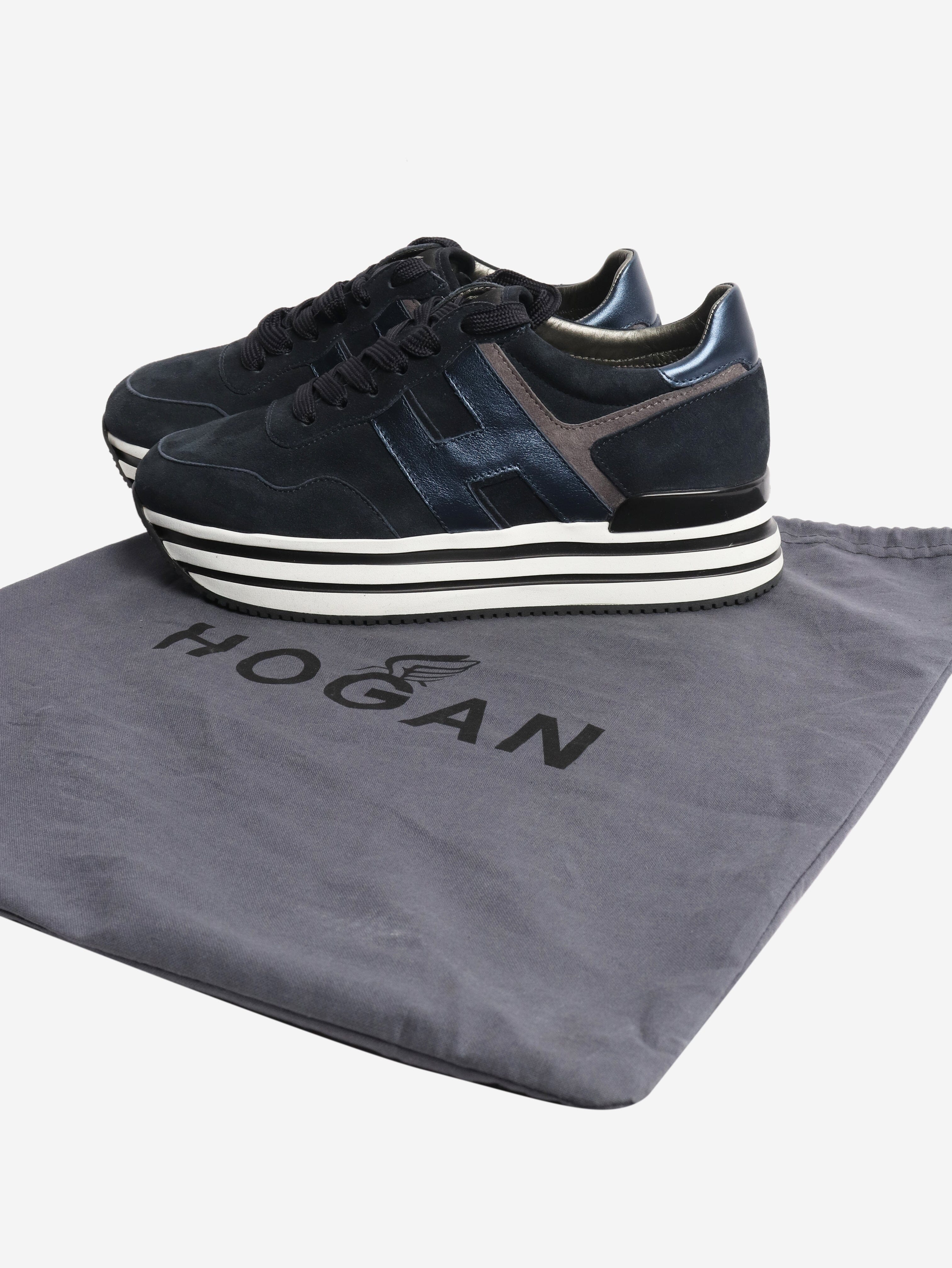 Navy midi platform H483 sneakers - size EU 36.5 Trainers Hogan 