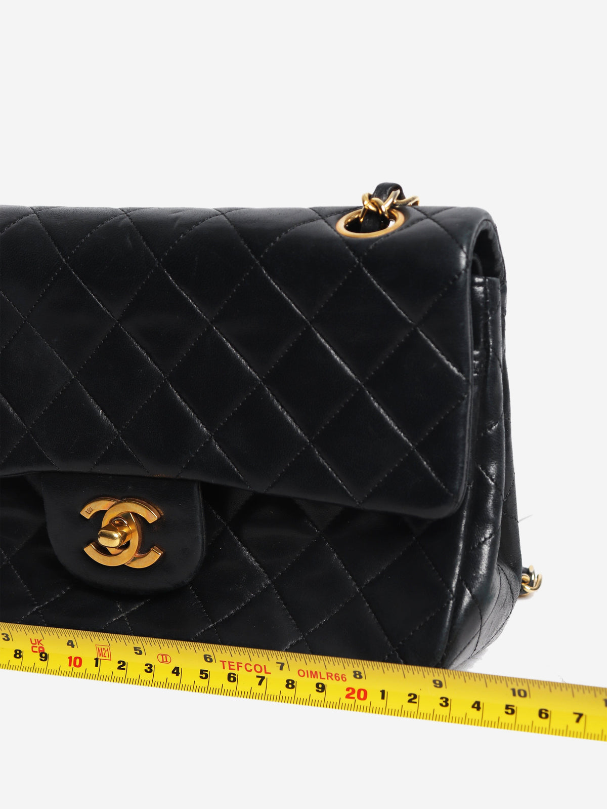 Black vintage lambskin Medium Classic Double Flap bag Shoulder bags Chanel 