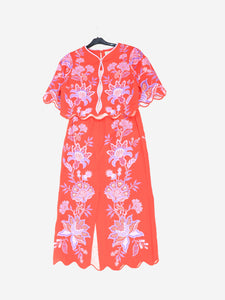 Farm Rio Floral linen top and skirt set - size XS