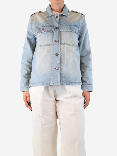 Blue and green dual-tone denim jacket - size S Coats & Jackets Frame 