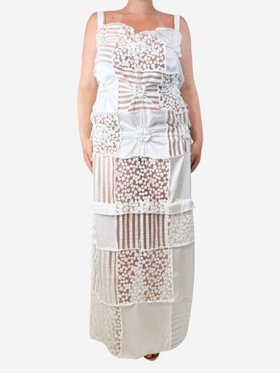 White lace embroidered maxi dress - size Dresses Róisín Pierce 