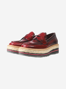 Prada Red platform loafers - size EU 36.5