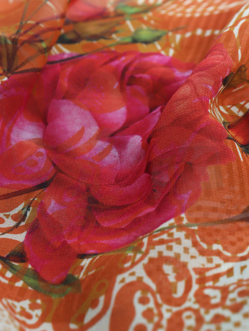 Neutral silk triangle scarf Scarves Pierre-Louis Mascia 