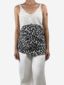 Stella McCartney White printed cami - size UK 10