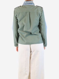 Frame Blue and green dual-tone denim jacket - size S