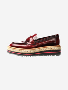 Prada Red platform loafers - size EU 36.5