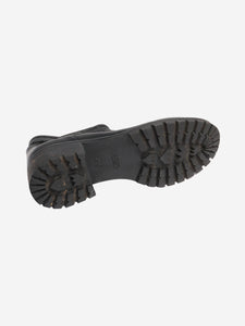 Fendi Black fleece ankle boots - size EU 39