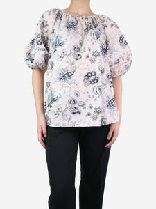 Etro Etro Pink paisley printed blouse - size UK 8