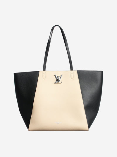 Beige and black 2016 Lockme top handle bag Top Handle Bags Louis Vuitton 