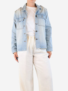 Frame Blue and green dual-tone denim jacket - size S