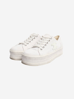 White Jane low-top canvas sneakers - size EU 35 Trainers Celine 