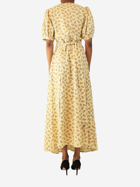 Yellow floral maxi dress - size S alternate image