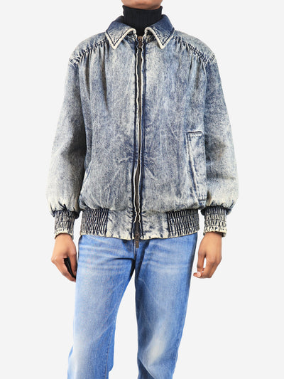 Blue acidwash denim jacket - size UK 4 Coats & Jackets Miu Miu 