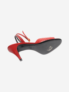 Valentino Red Ladycrush leather sandal heels - size EU 38