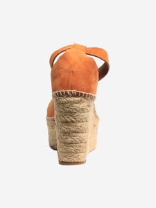 Chloe Orange espadrile wedge heels - size EU 39 (UK 6)