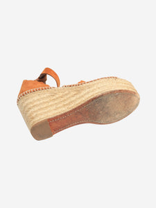 Chloe Orange espadrile wedge heels - size EU 39 (UK 6)