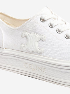 White Jane low-top canvas sneakers - size EU 35 Trainers Celine 